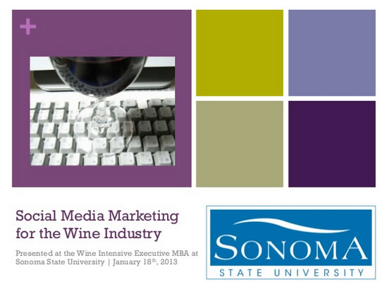 Social Media Marketing for the Wine Industry – Sonoma State University